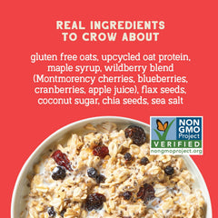 Seven Sundays close-up of berries and oats highlighting real fruit texture