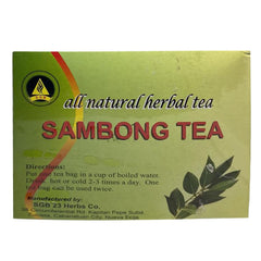Brewed sambong tea in cup by SGB Herbs demonstrating warm color and aromatic sipping experience