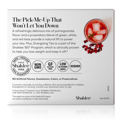 Shaklee scattered single-serve pomegranate tea packets for portability