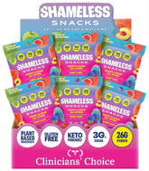 Shameless front pouch showing mixed flavors and benefits