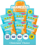 Shameless front packaging showing orange blossom branding and low-sugar benefit