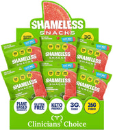 Shameless front packaging showing watermelon gummy bag and branding benefit