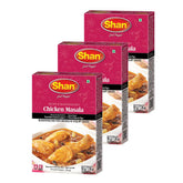 Shan branded box front showing chicken masala mix and clear usage benefit