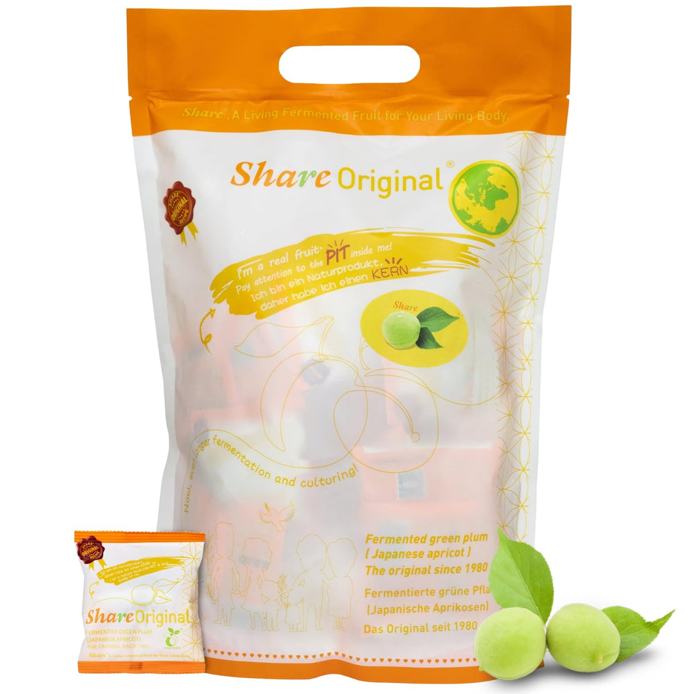 Share front packaging showing product and weight for clear purchase decision