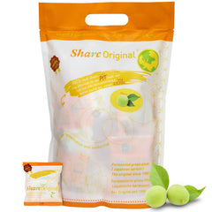Share front packaging showing product and weight for clear purchase decision