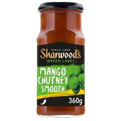 Sharwood's jar front packaging showing label and mango chutney benefit of convenience