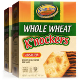 Shibolim front packaging showing 6oz unsalted whole wheat crackers, clear labeling benefit