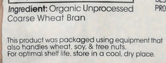Shiloh Farms bran in bowl with spoon ready to use, convenient topping and mix-in benefit