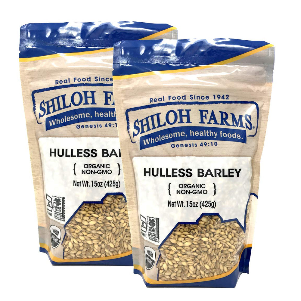 Shiloh Farms front packaging showing two 15 ounce bags and organic label benefit