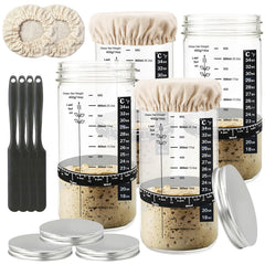 SHIMYUE front view of 4-pack jar set showing full kit benefits