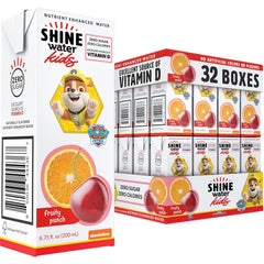 ShineWater Paw Patrol flavor lineup showing four fruit options appealing to kids