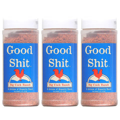 Shit Load front packaging showing three jars and clear branding benefits convenience