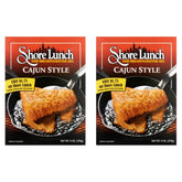 Shore Lunch front packaging showing Cajun mix and 9 oz box for quick use