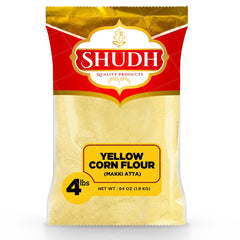 Shudh front packaging showing 4 lb bag and label benefit