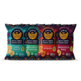 Siete variety pack front packaging shows colorful bags and benefits