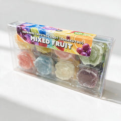 Silk Spin Sugars arranged array displays eight mixed fruit flavors for variety