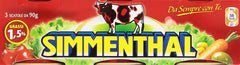 Simmenthal single can label detail highlighting ingredients and can size