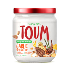 Simon Foods TOUM front label showing jar and product benefits