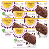Simple Mills front box view showing chocolate brownie bars and clean ingredients benefit