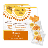 Simple Mills front packaging showing two boxes and cheddar label, clear ingredient benefit