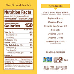 Almond flour and seed blend with Simple Mills branding highlighting whole-food base