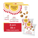 Simple Mills front packaging showing mini crunchy cookie pouches and convenience