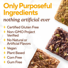 Simple Mills toasted almond pecan bar closeup showing warm nuts and cinnamon notes