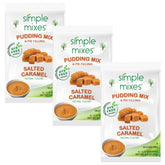 Simple Mixes front packaging showing salted caramel mix and clear labeling benefit