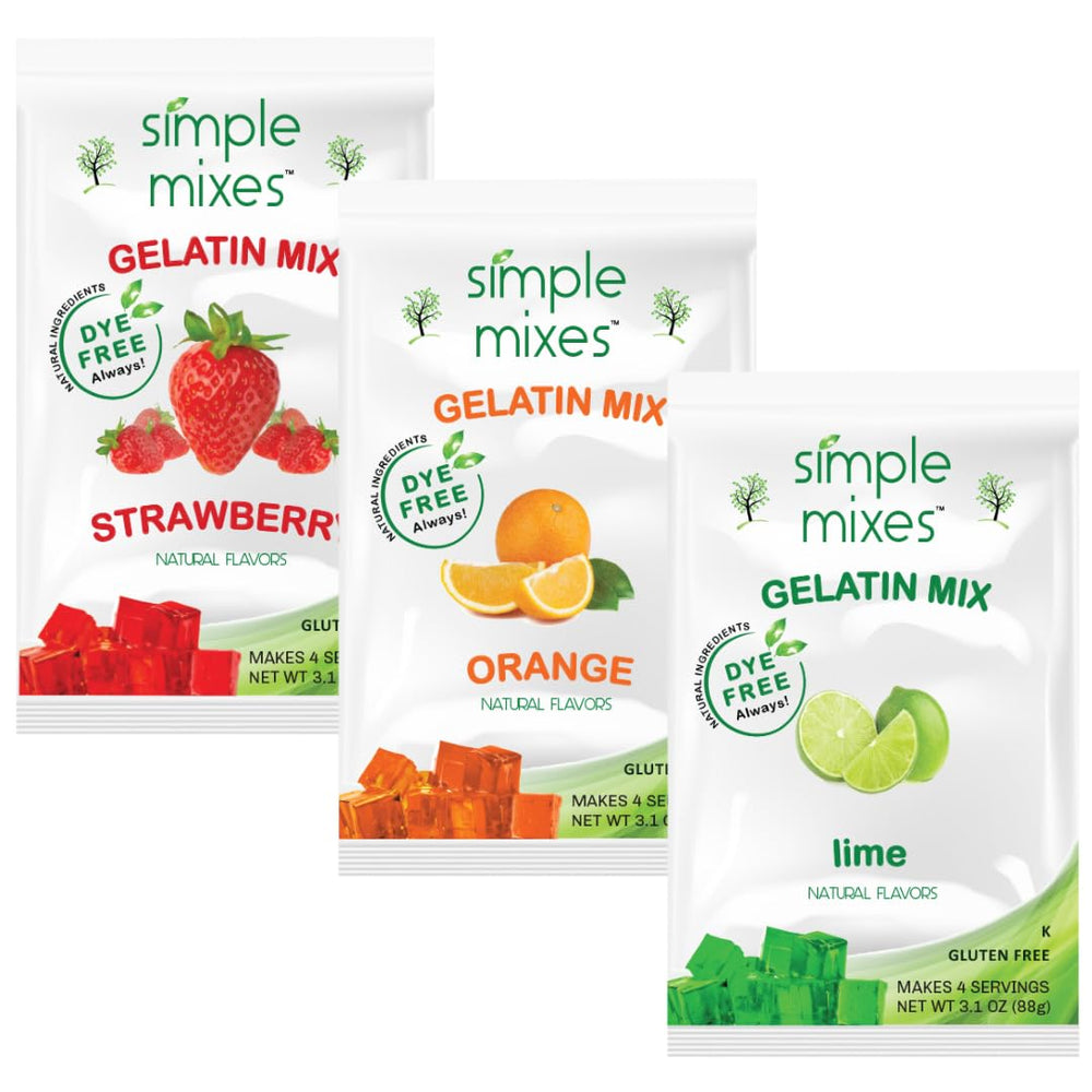 Simple Mixes front packaging showing natural dye-free benefit
