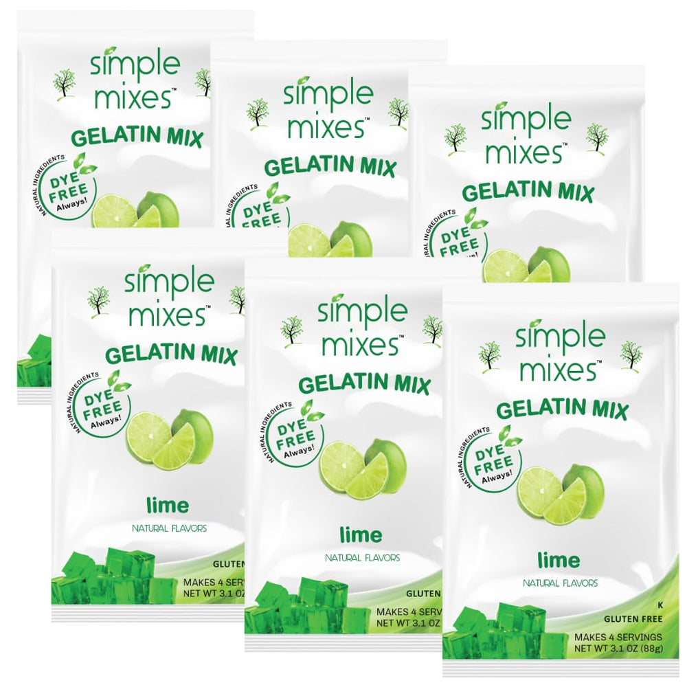 Simple Mixes front packaging showing lime box and clear benefits