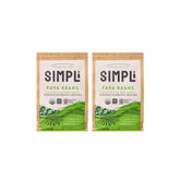 SIMPLi front packaging showing certifications and product name, highlights ethical sourcing
