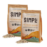 SIMPLi front packaging showing sustainable certifications and organic label benefits