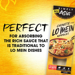Simply Asia cooked lo mein stir-fry with vegetables and protein benefit