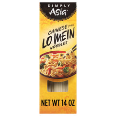 Simply Asia close-up of uncooked noodle bundle showing springy texture