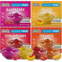 Simply Delish front package showing four-flavor variety and benefits