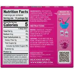 Simply Delish single packet beside measuring cups for quick use