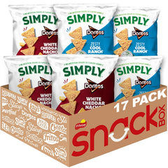 Simply variety pack front view showing balanced mix and convenience