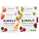 Simply Fruit Bites front packaging showing clean ingredient callouts and brand