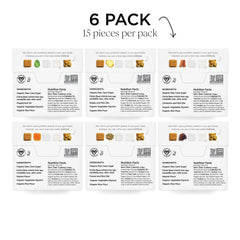 SIMPLY Gum opened box with wrapped pieces displayed to show quantity and variety