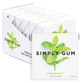 Simply Gum front pack showing spearmint design and clean ingredients