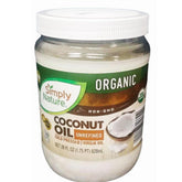 Simply Nature jar front view showing label and organic benefit
