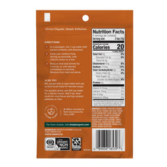 Simply Organic powder texture close-up illustrating smooth mixability and rich color