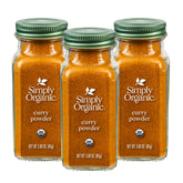 Simply Organic front packaging showing three-ounce bottle and organic label benefit pantry-ready flavor