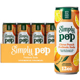 Simply brand front can view showing citrus punch and vibrant appeal