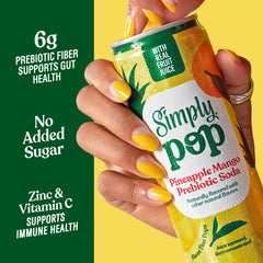 Simply pop close-up can top revealing carbonation and easy-open tab for quick refreshment