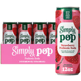 Simply front packaging showing 12-pack cans and clear branding benefit refreshment