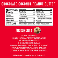 simplyFUEL protein ball cut open revealing peanut butter center for satisfying protein