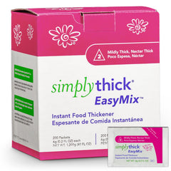 SimplyThick front packaging showing 200 packets and benefits