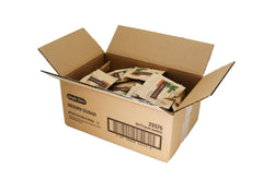 Single Serv open packet spilling brown sugar, easy to pour benefit
