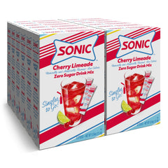 SINGLES TO GO! front box showing Cherry Limeade branding and packet count, convenient bulk supply